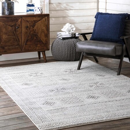 Nuloom Blake Textured Patchwork Area Rug 4ft x 6ft RZSP22A-406